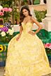 Ava Presley 42312 Ruffle Hem Basque Waist Dress