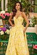 Ava Presley 42312 Ruffle Hem Basque Waist Dress