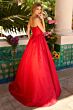 Ava Presley 42314 Basque Waist High Slit Dress