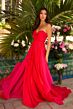 Ava Presley 42317 Ruched Bodice A-Line Strapless Dress