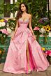 Ava Presley 42318 Beaded Strapless Neck Basque Waist Dress