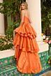 Ava Presley 42322 High Slit Tiered Skirt Dress