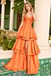Ava Presley 42322 High Slit Tiered Skirt Dress
