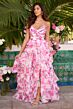 Ava Presley 42332 Floral Ruffle Skirt Sweetheart Neck Dress