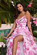 Ava Presley 42332 Floral Ruffle Skirt Sweetheart Neck Dress