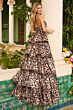 Ava Presley 42359 Ruffle Skirt Strapless Animal Print Dress