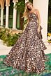 Ava Presley 42359 Ruffle Skirt Strapless Animal Print Dress
