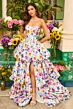 Ava Presley 42360 Floral Sweetheart Neck Bubble Skirt Dress