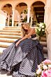 Ava Presley 42362 Pleated Waist Ruffle Skirt Dress
