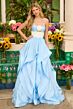 Ava Presley 42362 Pleated Waist Ruffle Skirt Dress