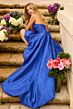 Ava Presley 42366 Bubble Hem Strapless Cutaway Slit Dress