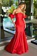 Ava Presley 47172 Puff Sleeve Cutout Bow Back Dress