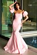 Ava Presley 47172 Puff Sleeve Cutout Bow Back Dress
