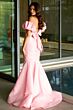 Ava Presley 47172 Puff Sleeve Cutout Bow Back Dress