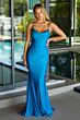 Ava Presley 47173 Beaded Peek-A-Boo Neck Spaghetti Strap Dress