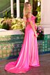 Ava Presley 47178 Off The Shoulder Cutout Back Dress