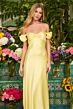 Ava Presley 47178 Off The Shoulder Cutout Back Dress