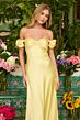 Ava Presley 47178 Off The Shoulder Cutout Back Dress