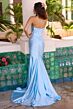 Ava Presley 47180 Basque Waist High Slit Strapless Dress