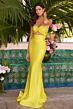 Ava Presley 47195 Midriff Cutout Beaded Sweetheart Neck Dress