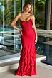 Ava Presley 47200 Ruched Derriere Scoop Neck Dress