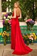 Ava Presley 47203 Spaghetti Strap Midriff Cutout Dress