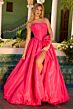 Ava Presley 47204 Bubble Hem Strapless Scoop Neck Dress