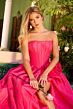 Ava Presley 47204 Bubble Hem Strapless Scoop Neck Dress