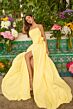 Ava Presley 47204 Bubble Hem Strapless Scoop Neck Dress