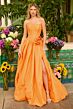 Ava Presley 47204 Bubble Hem Strapless Scoop Neck Dress