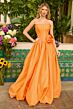 Ava Presley 47204 Bubble Hem Strapless Scoop Neck Dress