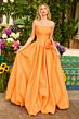 Ava Presley 47204 Bubble Hem Strapless Scoop Neck Dress