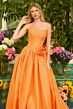 Ava Presley 47204 Bubble Hem Strapless Scoop Neck Dress