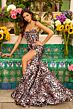 Ava Presley 47206 Lace-Up Back Animal Print Mermaid Dress