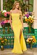 Ava Presley 47208 Side Slit Off The Shoulder Dress