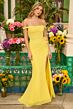 Ava Presley 47208 Side Slit Off The Shoulder Dress