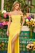 Ava Presley 47208 Side Slit Off The Shoulder Dress