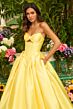 Ava Presley 47223 Pleated Skirt Peak-A-Boo Cutout Dress