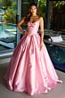Ava Presley 47223 Pleated Skirt Peak-A-Boo Cutout Dress