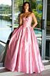 Ava Presley 47223 Pleated Skirt Peak-A-Boo Cutout Dress