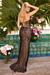 Ava Presley 47225 High Slit Strapless Cutout Dress