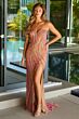 Ava Presley 47230 Plunging Sweetheart Neck Beaded Dress