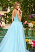 Ava Presley 47242 Beaded Bodice Basque Waist Dress