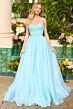 Ava Presley 47242 Beaded Bodice Basque Waist Dress