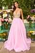 Ava Presley 47243 Cross Back Sweetheart Neck Dress