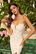 Ava Presley 47244 Strapless Beaded High Slit Dress
