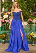 Ava Presley 47249 Off The Shoulder Beaded Basque Waist Dress