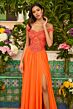 Ava Presley 47254 Basque Beaded Waist Off-The-Shoulder Dress