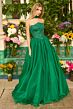 Ava Presley 47255 Peaked Neck Strapless Beaded Bodice Dress