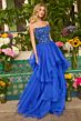 Ava Presley 47271 Strapless Beaded Bodice Layered Skirt Dress